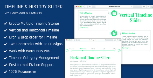 Timeline And History Slider – Vertical And Horizontal Responsive Timeline Plugin Preview - Rating, Reviews, Demo & Download
