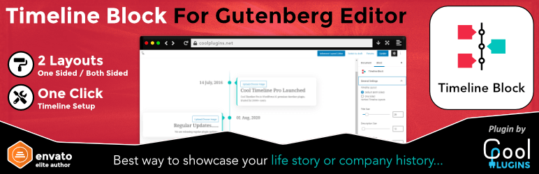 Timeline Block For Gutenberg Preview Wordpress Plugin - Rating, Reviews, Demo & Download