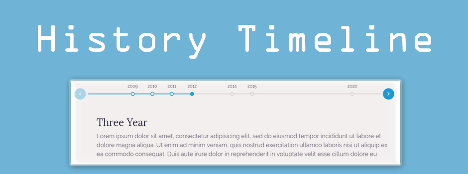 Timeline History Preview Wordpress Plugin - Rating, Reviews, Demo & Download