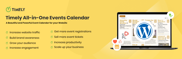 Timely All-in-One Events Calendar Preview Wordpress Plugin - Rating, Reviews, Demo & Download