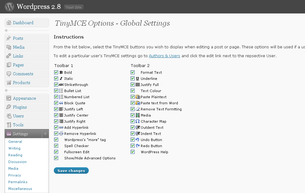 TinyMCE Options Override Preview Wordpress Plugin - Rating, Reviews, Demo & Download