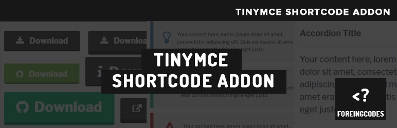 TinyMCE Shortcode Addon Preview Wordpress Plugin - Rating, Reviews, Demo & Download