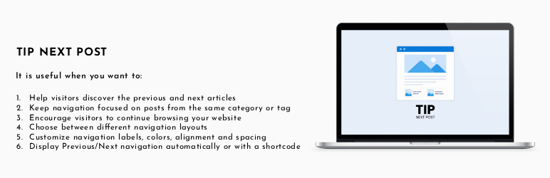 TIP Next Post Preview Wordpress Plugin - Rating, Reviews, Demo & Download