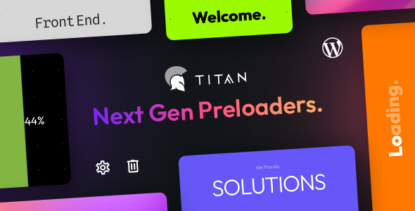 Titan Preloaders & Page Transitions WordPress Plugin Preview - Rating, Reviews, Demo & Download