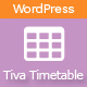 Tiva Timetable For Wordpress