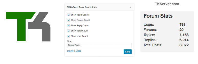 TK BbPress Stats Preview Wordpress Plugin - Rating, Reviews, Demo & Download