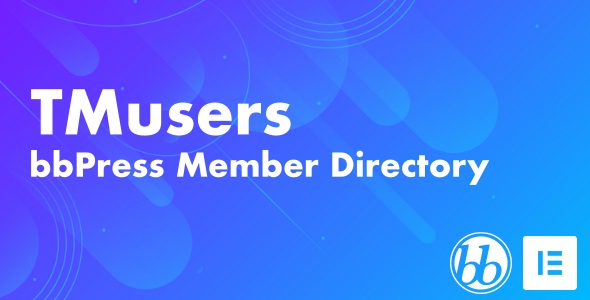 TMusers – BbPress Forum Member Directory For Elementor Preview Wordpress Plugin - Rating, Reviews, Demo & Download