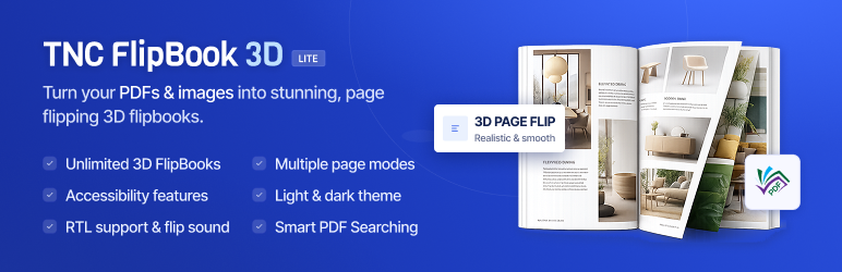 TNC FlipBook 3D Lite Preview Wordpress Plugin - Rating, Reviews, Demo & Download