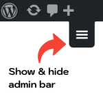 Toggle Admin Bar Menu