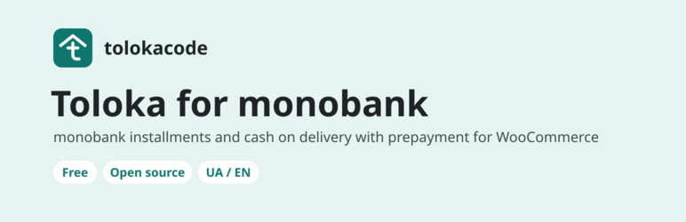 Toloka For Monobank Preview Wordpress Plugin - Rating, Reviews, Demo & Download