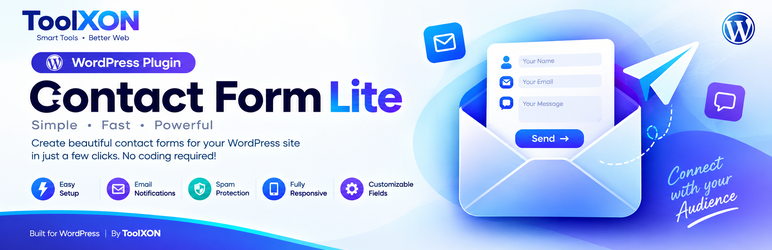 ToolXON Contact Form Lite Preview Wordpress Plugin - Rating, Reviews, Demo & Download
