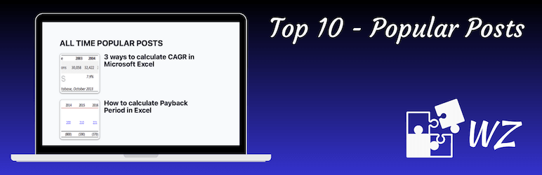 Top 10  – WordPress Popular Posts By WebberZone Preview - Rating, Reviews, Demo & Download