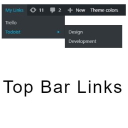 Top Bar Links, Add Custom Links To The Admin Top Bar