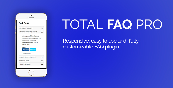 Total FAQ Pro – Premium FAQ Solution Preview Wordpress Plugin - Rating, Reviews, Demo & Download