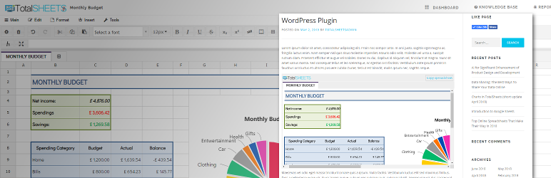TotalSheets For WP Preview Wordpress Plugin - Rating, Reviews, Demo & Download
