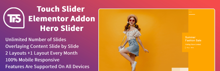 Touch Fashion Slider For Elementor Preview Wordpress Plugin - Rating, Reviews, Demo & Download