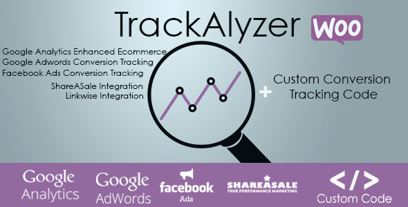 TrackAlyzer – Analytics & Custom Tracking Code For WooCommerce Preview Wordpress Plugin - Rating, Reviews, Demo & Download