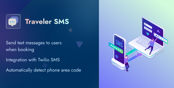 Traveler SMS (Add-on) Preview Wordpress Plugin - Rating, Reviews, Demo & Download