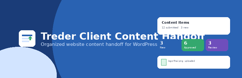 Treder Client Content Handoff Preview Wordpress Plugin - Rating, Reviews, Demo & Download