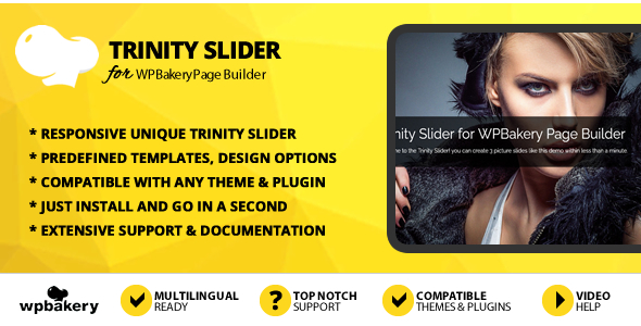 Trinity Slider Addon For WPBakery Page Builder Preview Wordpress Plugin - Rating, Reviews, Demo & Download