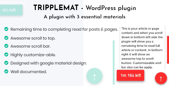 Tripplemat WordPress Plugin Preview - Rating, Reviews, Demo & Download