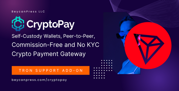 Tron Crypto Payments Support For CryptoPay Preview Wordpress Plugin - Rating, Reviews, Demo & Download