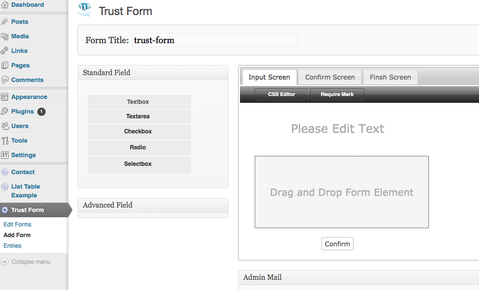 Trust Form Preview Wordpress Plugin - Rating, Reviews, Demo & Download