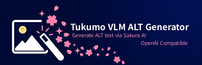 Tukumo VLM ALT Generator For Sakura AI Preview Wordpress Plugin - Rating, Reviews, Demo & Download