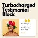 Turbocharged Testimonial Block