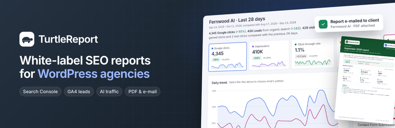 TurtleReport Preview Wordpress Plugin - Rating, Reviews, Demo & Download