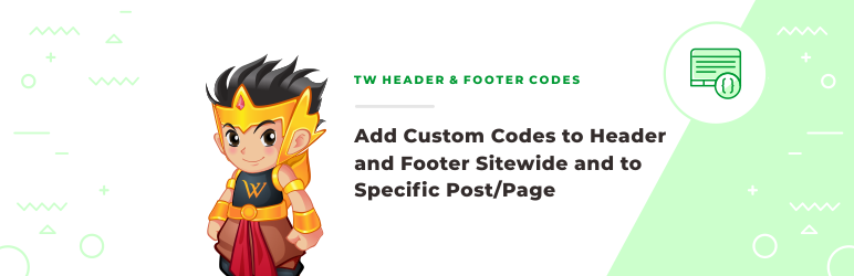 TW Header & Footer Codes Preview Wordpress Plugin - Rating, Reviews, Demo & Download