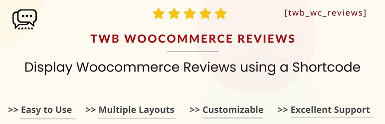 TWB Woocommerce Reviews Preview Wordpress Plugin - Rating, Reviews, Demo & Download