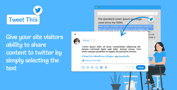 Tweet This – Click To Tweet WordPress Plugin Preview - Rating, Reviews, Demo & Download