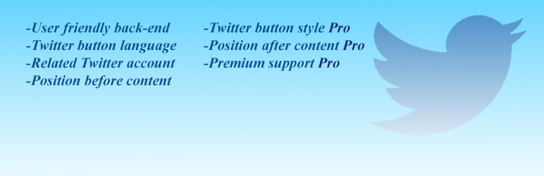 Twitter Button Plus Preview Wordpress Plugin - Rating, Reviews, Demo & Download