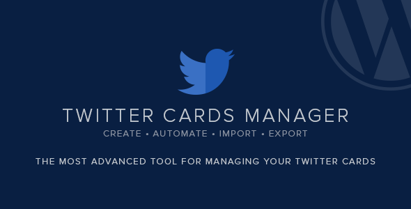 Twitter Cards Manager Preview Wordpress Plugin - Rating, Reviews, Demo & Download
