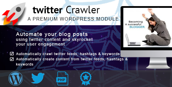Twitter Content Crawler Preview Wordpress Plugin - Rating, Reviews, Demo & Download