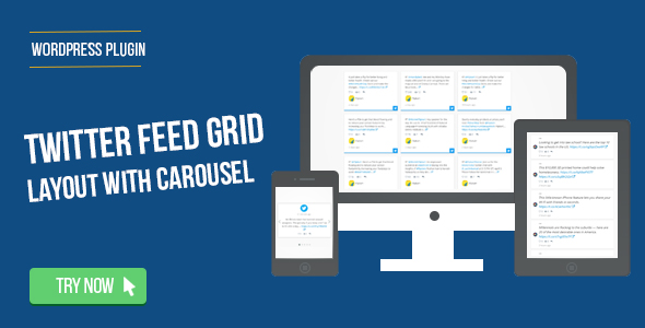 Twitter Feed Grid With Carousel Plugin for Wordpress Preview - Rating, Reviews, Demo & Download