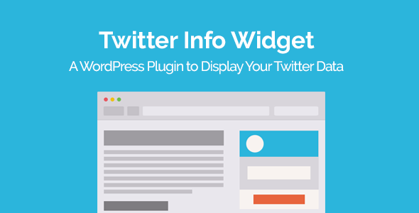 Twitter Info Widget WordPress Plugin Preview - Rating, Reviews, Demo & Download