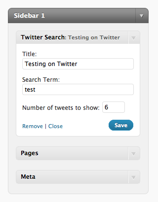 Twitter Search Widget Preview Wordpress Plugin - Rating, Reviews, Demo & Download