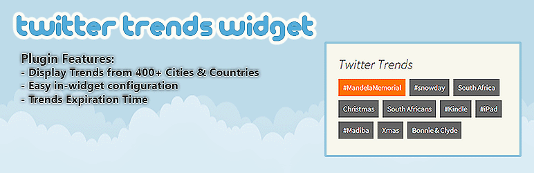 Twitter Trends Widget Preview Wordpress Plugin - Rating, Reviews, Demo & Download