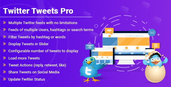 Twitter Tweets Pro Preview Wordpress Plugin - Rating, Reviews, Demo & Download