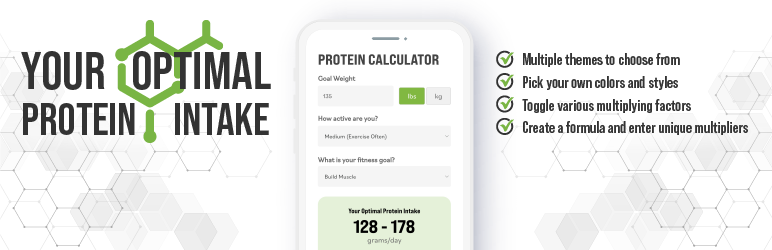 TWW Protein Calculator Preview Wordpress Plugin - Rating, Reviews, Demo & Download