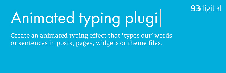 Typing Effect Preview Wordpress Plugin - Rating, Reviews, Demo & Download