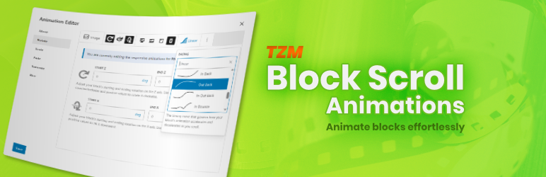 TZM Block Scroll Animations Preview Wordpress Plugin - Rating, Reviews, Demo & Download