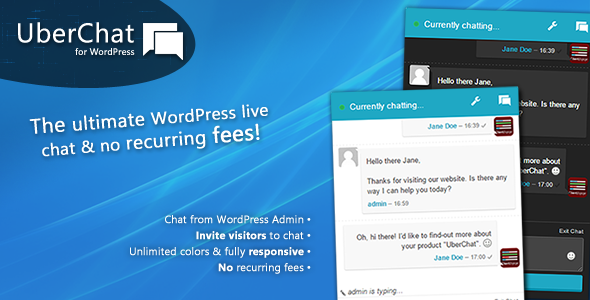 Uber Chat – The Ultimate Live Chat Plugin for Wordpress Preview - Rating, Reviews, Demo & Download