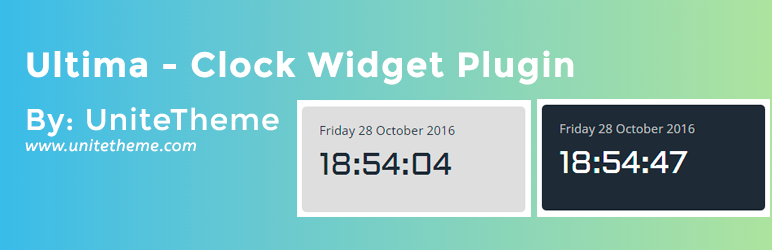Ultima – WordPress Clock Widget Plugin Preview - Rating, Reviews, Demo & Download