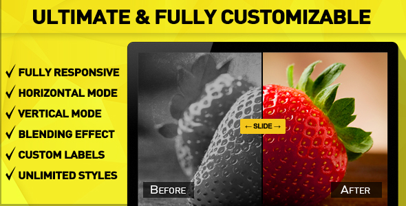 Ultimate Before After Slider Plugin for Wordpress Preview - Rating, Reviews, Demo & Download