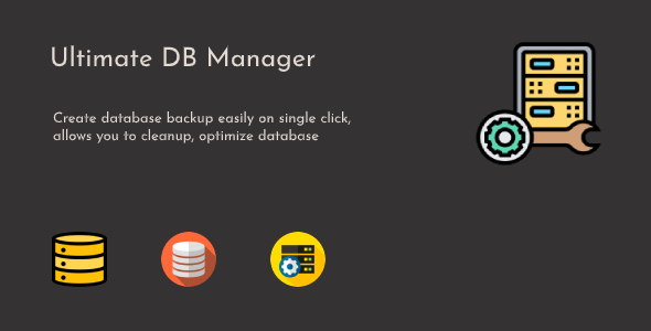 Ultimate DB Manager – WordPress Database Backup, Cleanup & Optimize Plugin Preview - Rating, Reviews, Demo & Download