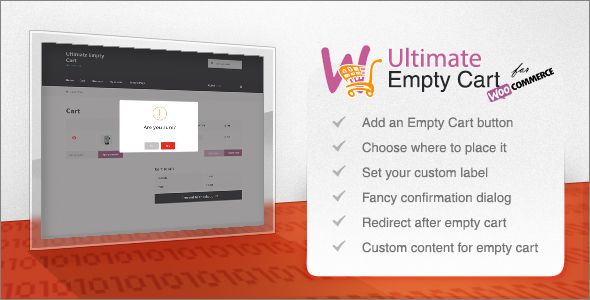 Ultimate Empty Cart For WooCommerce – Empty Cart Button And Empty Cart Page Custom Content Preview Wordpress Plugin - Rating, Reviews, Demo & Download