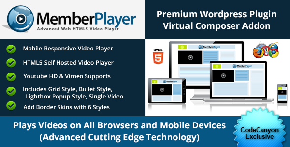 Ultimate HTML5 Video Addon For WP Bakery Page Builder (formely Visual Composer) Preview Wordpress Plugin - Rating, Reviews, Demo & Download
